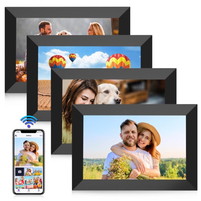 Uhale Digital Picture Frame WiFi 10.1 Inch with 32GB Storage, Electronic Photo Frames 1280 x 800 HD IPS Touch Screen, Auto Rotate, Slideshow, Instantly Share Photos and Videos from Anywhere